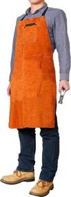 img 2 attached to 🔥 Leather Welding Work Apron by LEASEEK