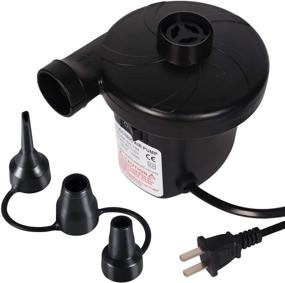 img 4 attached to 🔌 Sanipoe Electric Inflatable Air Pump, Rapid-Fill Inflator for Blow Up Pool Toys, Air Mattress, Rafts, Floats