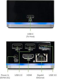 img 3 attached to Plugable USB C Cube - Мини-станция док-станция: Thunderbolt 3 и USB-C соединение, поддержка HDMI до 4K монитор @30Гц, Ethernet, 3 порта USB.