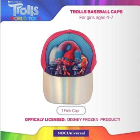 img 2 attached to 🎩 DreamWorks Toddler Hat: Trolls Kids Baseball Cap for Girls, Ages 4-7