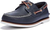 timberland classic 2 eye rootbeer brown men's shoes for loafers & slip-ons logo