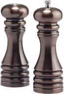 🍽️ enhance your culinary delights with the chef specialties 7 inch burnished copper pepper mill and salt shaker gift set logo