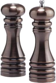 img 4 attached to 🍽️ Enhance Your Culinary Delights with the Chef Specialties 7 Inch Burnished Copper Pepper Mill and Salt Shaker Gift Set