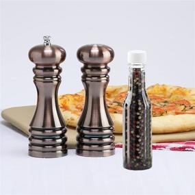 img 1 attached to 🍽️ Enhance Your Culinary Delights with the Chef Specialties 7 Inch Burnished Copper Pepper Mill and Salt Shaker Gift Set