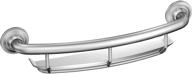 🛁 moen lr2356dch home care 16-inch screw-in curved bath safety grab bar with shelf, chrome - enhanced for seo logo