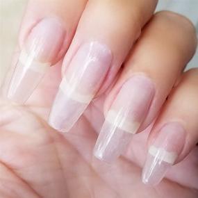 img 4 attached to 💅 AIMEILI Clear Building Nail Gel Builder Base for Nail Repair & Extension with Strengthening Properties - Quick Extension Gel, No Slip Solution Needed