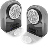 пара портативных беспроводных bluetooth-динамиков с защитой от воды ipx4 и функцией беспроводного стерео-сопряжения, динамическая аудиосистема bluetooth, мощный звук и басы 12 вт, aux-вход, ударопрочный чехол для переноски. логотип