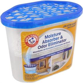 img 2 attached to Arm & Hammer Moisture Absorber & Odor Eliminator 14oz Tub, 3 Pack: Musty Odor Elimination & Air Freshening for Closets, Laundry Rooms, Mud Rooms