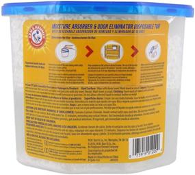 img 1 attached to Arm & Hammer Moisture Absorber & Odor Eliminator 14oz Tub, 3 Pack: Musty Odor Elimination & Air Freshening for Closets, Laundry Rooms, Mud Rooms