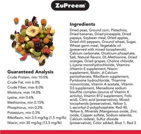 img 2 attached to 🐦 Premium ZuPreem Pure Fun Bird Food: Ideal Blend of Fruit, Natural Pellets, Vegetables, and Nuts for Parrots and Conures - Perfect for Caiques, African Greys, Senegals, Amazons, Eclectus, and Cockatoos