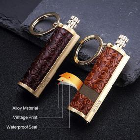 img 1 attached to BIASTNR Permanent Keychain Matchstick Refillable Outdoor Recreation