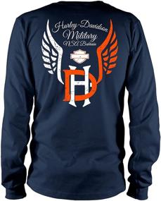 img 2 attached to Harley Davidson Military Long Sleeve Graphic T Shirt Men's Clothing in T-Shirts & Tanks