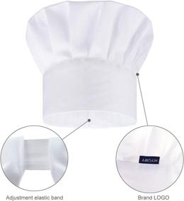 img 1 attached to HIYUMY Kids Apron & Chef 👩 Hat Set for Children Cooking, Painting, Baking