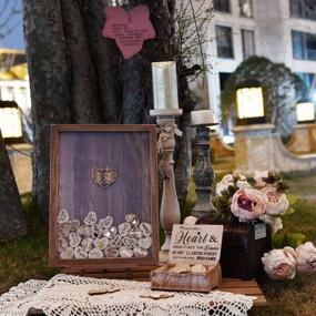 img 2 attached to 📚 Rustic Brown Homish Wedding Guest Book Alternative: Perfect Reception Decorations & Signs for a Memorable Wedding