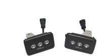 enhanced visibility: putco 12010 luminix high power led fog lamps (1 pair) for ford f-150 logo