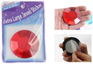 💎 60mm red ruby h103 large self adhesive round acrylic cosplay gem: stick-on rhinestone for cosplay costumes, scrapbooking, props, crafts, and steven universe decor logo