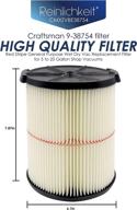 🔍 craftsman 9-38754 red stripe general purpose replacement cartridge filter - fits 5 to 20 gallon shop vacuums (cmxzvbe38754) logo