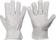 durable industrial cowhide leather gloves логотип