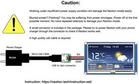 img 1 attached to 💻 Nextion 4.3'' Basic Display NX4827T043 - 4.3inch TFT Resistive Touch Screen Panel with 480X272 Resolution - UART HMI Intelligent LCD Display Module for Arduino Raspberry Pi ESP8266