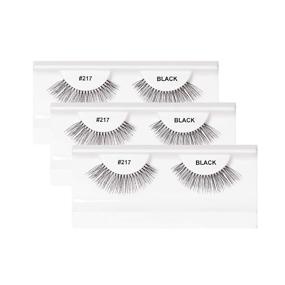 img 3 attached to 👁️ The Hair Shop Eyelash Extensions - Faux Soft Natural Look [3 pack], Multiple False Eyelash (Style 217)