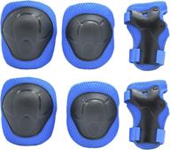 🛡️ protective gear set for kids: knee pads, elbow pads, wrist guards - ideal for skateboarding, skating, cycling, rollerblading, scooter riding logo