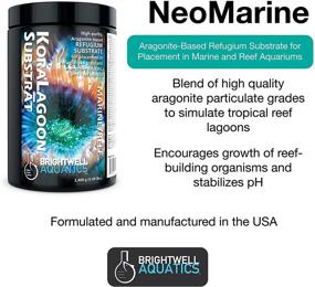 img 1 attached to Enhance Marine and Reef Aquariums with Brightwell Aquatics KoraLagoon Substrat - Aragonite-Based Refugium Substrate