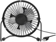 💻 kikkerland usb desk fan in black - 1 ea logo