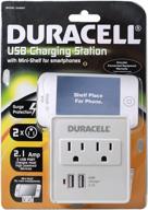 🔌 двухпортовая розетка duracell dual surge usb зарядное устройство для iphone 3g/3gs/4/4s - белый (розничная упаковка) логотип