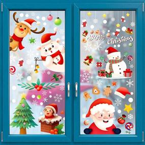 img 4 attached to Christmas Stickers Snowman Decorative Windows