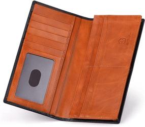 img 3 attached to 👝 Classy Vintage Vertical Checkbook Blocking Men's Accessories: Wallets, Card Cases & Money Organizers