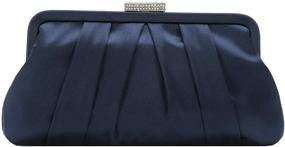img 4 attached to 💎 Dazzling Diamante-Embellished Black Tie Handbags & Wallets for Women: Stylish Clutches & Evening Bags by Charming Tailor