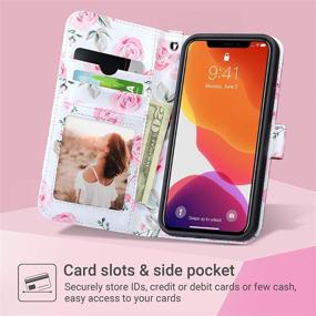 img 3 attached to 📱 ULAK iPhone 12 Pro Wallet Case/iPhone 12 Wallet Case for Women with Card Holder, Wrist Strap and Kickstand - PU Leather Shockproof Phone Case for iPhone 12 6.1'', Rose Gold