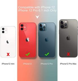 img 1 attached to 📱 Чехол-кошелек ULAK для iPhone 12 Pro/iPhone 12 для женщин с держателем для карт, ремешком на запястье и подставкой - чехол из искусственной кожи для iPhone 12 6.1'', цвета розового золота