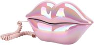 💋 lip telephone: a playful and unique home decoration with a quirky lip-shaped design logo