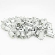 pack of 100 m5 5mm 🔩 flat head aluminum rivet nut blind insert nuts логотип