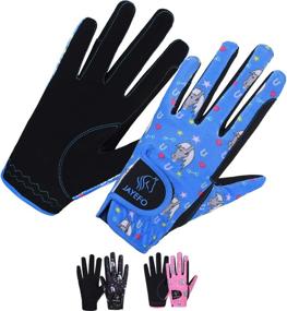 img 4 attached to 🧤 Jayefo Kids Equestrian Horse Riding Gloves for Youth: Perfect for Horseback Riding, Gardening, Biking, Soccer & Outdoor Sports!