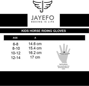 img 1 attached to 🧤 Jayefo Kids Equestrian Horse Riding Gloves for Youth: Perfect for Horseback Riding, Gardening, Biking, Soccer & Outdoor Sports!