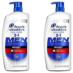 img 2 attached to 🧴 Head and Shoulders 2 in 1 Shampoo and Conditioner, Old Spice Swagger for Men, 31.4 Fl Oz (Pack of 2) - Anti Dandruff & Scalp Care Treatment