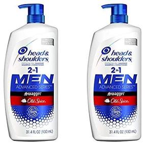 img 1 attached to 🧴 Head and Shoulders 2 in 1 Shampoo and Conditioner, Old Spice Swagger for Men, 31.4 Fl Oz (Pack of 2) - Anti Dandruff & Scalp Care Treatment