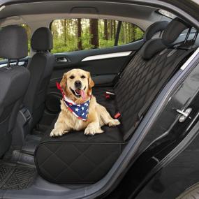 img 2 attached to 🐶 Protective Waterproof Seat Cover for Dogs - Active Pets Bench Dog Car Seat Cover for Back Seat, Keeps Cars Clean & Nonslip