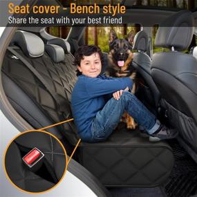 img 3 attached to 🐶 Protective Waterproof Seat Cover for Dogs - Active Pets Bench Dog Car Seat Cover for Back Seat, Keeps Cars Clean & Nonslip