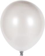 🎈 premium pearl silver latex party balloons (pack of 72) - 12" helium quality логотип