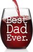 best ever stemless wine glass logo