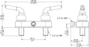 img 1 attached to 🚿 Laguna Brass 3220CP RV/Motorhome Shower Diverter Valve with Chrome Finish - Non-Metallic Two Handle Option