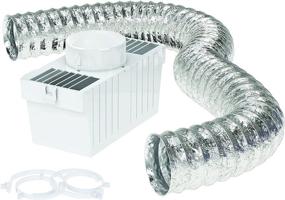 img 4 attached to 🔥 Deflecto Indoor Venting Dryer Lint Trap Kit with Supurr-Flex Flexible Metallic Duct and Clamps (LTF)