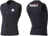 🏊 dizokizo 3mm neoprene wetsuit top: premium thermal sleeveless diving vest for canoeing, surfing, kayaking, sauna & swimsuit logo