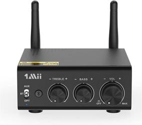 img 4 attached to 🔊 [Improved] Bluetooth Amplifier, 1Mii Bluetooth Digital Amplifier, Bluetooth 5.0 Stereo Audio Amplifier Receiver with Extended Range, 2.1 Channel Mini Hi-Fi Amp for Home Speakers, 100W x 2 with Bass &amp; Treble Control