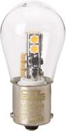 high efficiency led interior light bulb - 150 lumens - 12v low voltage - ba15s base - ideal for rv, camper, boat, auto, landscape - warm white 3000k logo