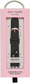 img 2 attached to Kate Spade New York Interchangeable Leather Band - Compatible with 38/40MM Apple Watch Series 1, 2, 3, 4, 5, 6