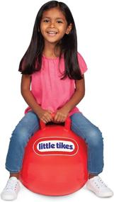 img 2 attached to 🔴 Little Tikes Bouncing Fun! Red Hopper 9301A - Mega 18" Inflatable Ball for Active Kids Ages 4-8 - Exercise, Play, and Learn with Ease!